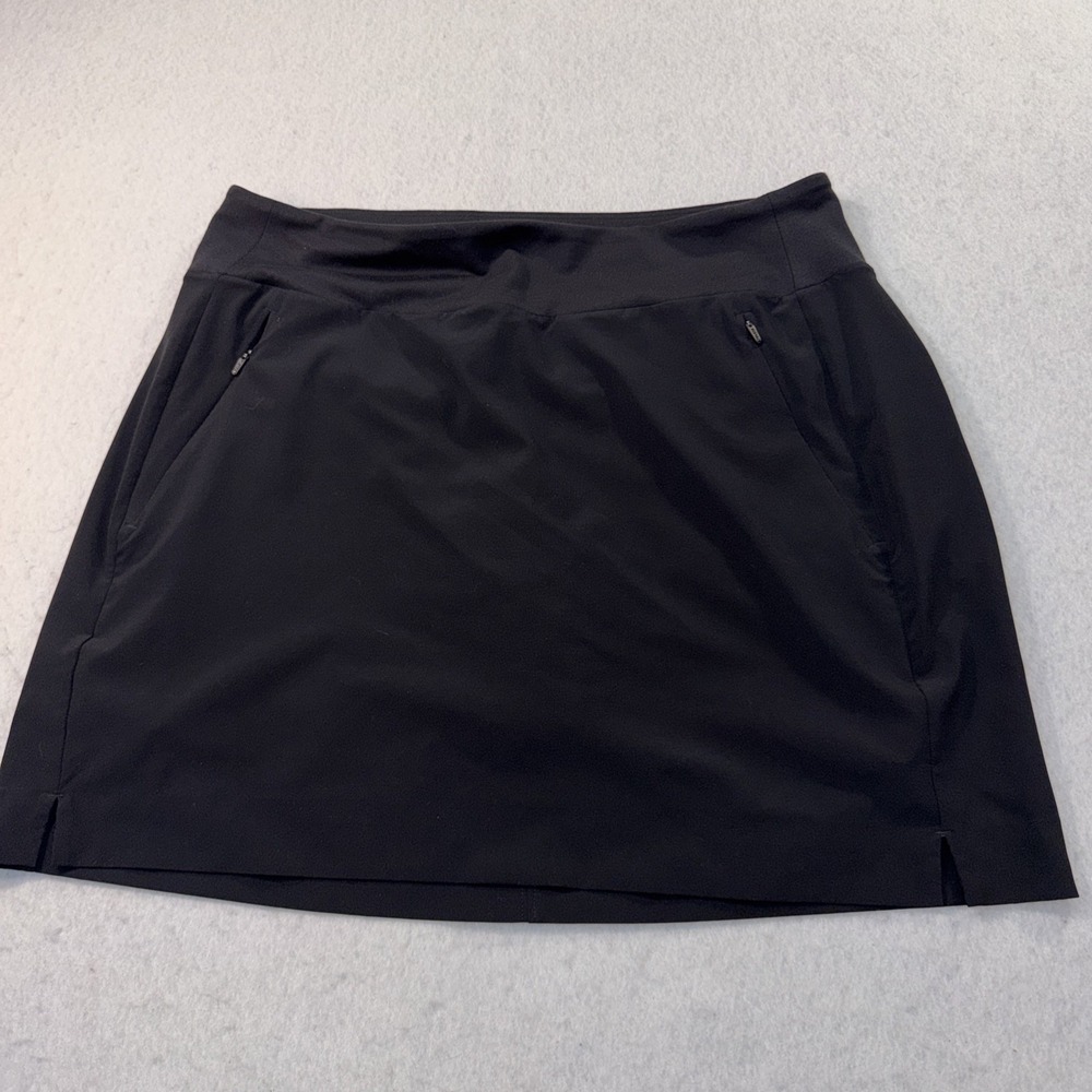 Athleta Black SoHo Skort Skirt Size 10 Sports Tennis Pickleball Casual EUC